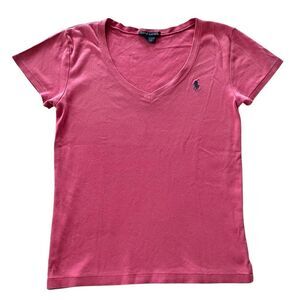 Ralph Lauren Pink V-Neck Top